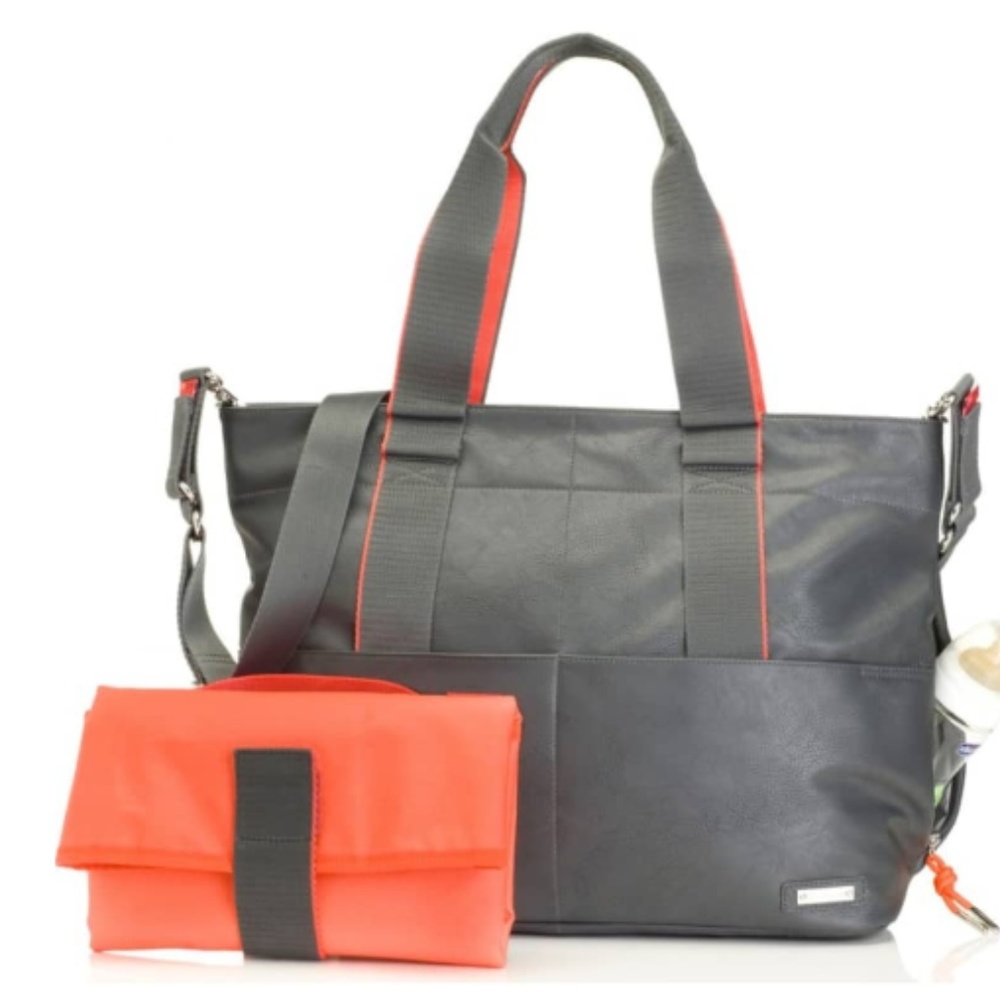 Storksak Eden Faux Leather Newborn Baby diaper Bag